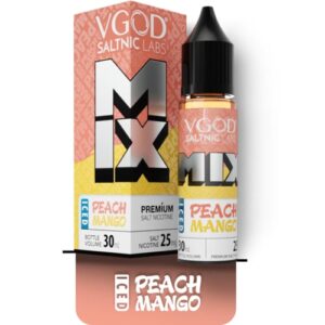 سالت هلو انبه یخ کمپانی ویگاد | VGOD Iced peach mango SaltNic 30ml